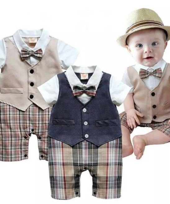Baby Boys Newborn Gentleman Outfit Set 2 Pcs