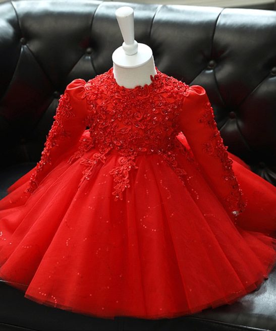 Baby Kid Girls Christmas Princess Christmas Birthday Baptism Dress